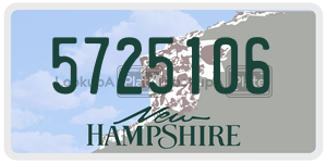 5725106  license plate in NH