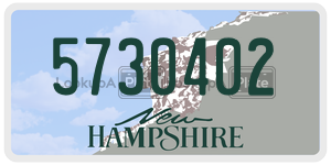 5730402  license plate in NH