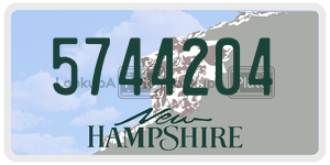 5744204  license plate in NH