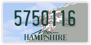 5750116  license plate in NH