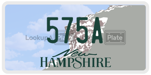 575A  license plate in NH