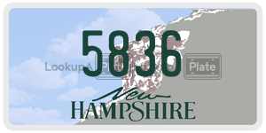 5836  license plate in NH