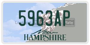 5963AP  license plate in NH