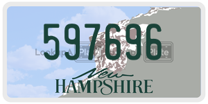 597696  license plate in NH