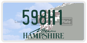 598H1  license plate in NH
