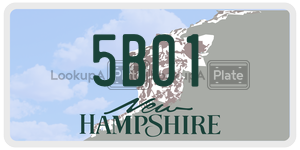 5B01  license plate in NH