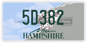 5D382  license plate in NH