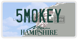 5MOKEY  license plate in NH