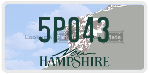 5P043  license plate in NH