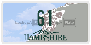 61 license plate in New Hampshire
