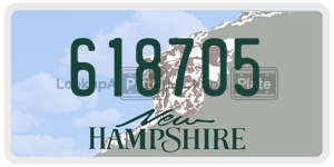 618705  license plate in NH