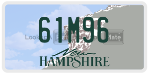61M96  license plate in NH