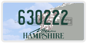 630222  license plate in NH