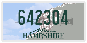 642304 license plate in New Hampshire