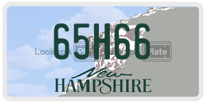 65H66  license plate in NH