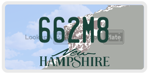 662M8  license plate in NH