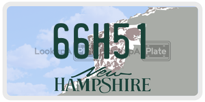 66H51  license plate in NH