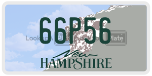 66P56  license plate in NH