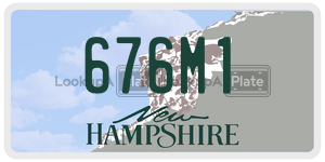 676M1  license plate in NH