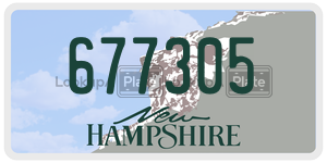677305  license plate in NH