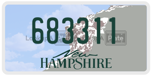 683311  license plate in NH