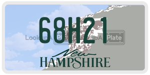 68H21  license plate in NH