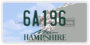 6A196  license plate in NH