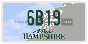 6B19  license plate in NH