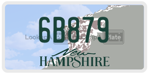 6B879  license plate in NH