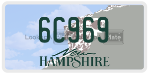 6C969  license plate in NH