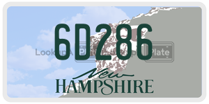 6D286  license plate in NH