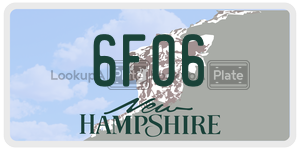 6F06  license plate in NH