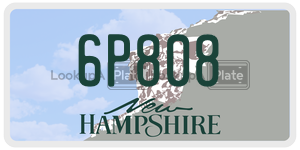 6P808  license plate in NH