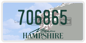 706865  license plate in NH