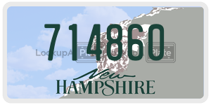 714860  license plate in NH