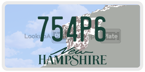 754P6  license plate in NH