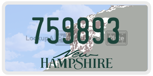 759893  license plate in NH