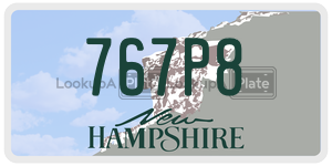 767P8  license plate in NH