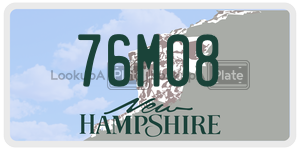 76M08  license plate in NH