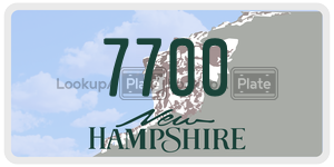 7700  license plate in NH