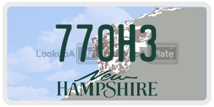 770H3  license plate in NH