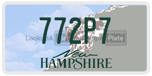 772P7  license plate in NH
