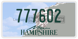 777602  license plate in NH