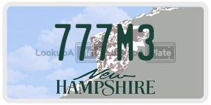 777M3  license plate in NH