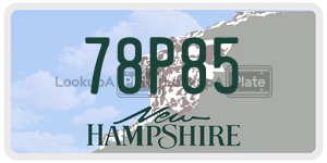 78P85  license plate in NH