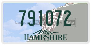 791072  license plate in NH