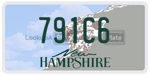 791C6  license plate in NH