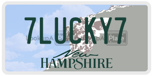 7LUCKY7  license plate in NH