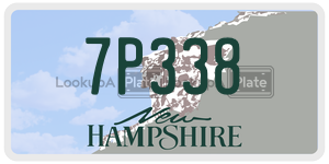 7P338  license plate in NH
