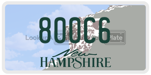 800C6  license plate in NH
